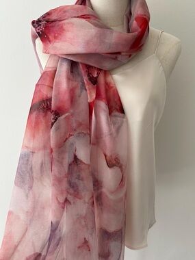 Questions 100% Silk Scarf NWT